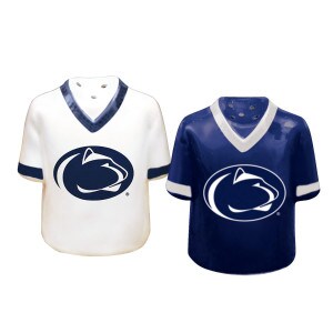 jersey salt & pepper set with Penn State Athletic Logos